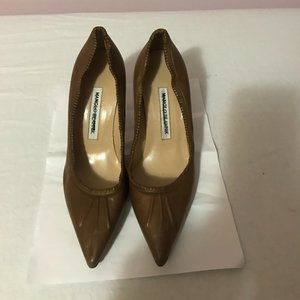 New Brown Manolo Blahnik Women Shoes Pumps